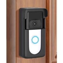 Adhesive Doorbell Mount Compatible with Ring Video Doorbell 1/2/3/3 Plus/4/(2020 Release)/(2023 Release), No-Drill Door Mount Cover Holder Accessories, Easy Installation, Not Block Doorbell Sensor