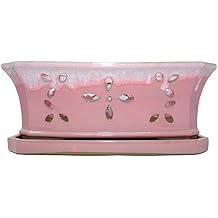 8 x 13 inch Ceramic Window Box (Cream Over Cotton Candy)