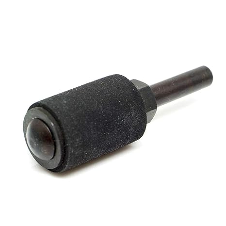 Benchmark Abrasives 3/4" x 1" Rubber Expanding Drum Sander with 1/4" Mandrel, Spiral Bands Rotary Sander Attachment for Drill & Die Grinder, Metal Polishing, Sanding Shaping - Sanders for Woodworking