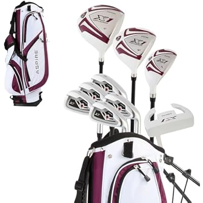 Aspire X1 Womens Golf Clubs Full Set Driver, Fairway, Hybrid, 6-PW Irons, Putter, Stand Bag & Headcovers - Graphite Shafts - Right Handed