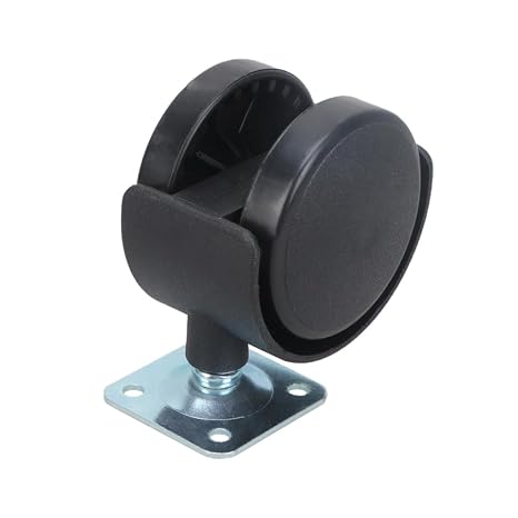 2.16 Inch Universal Wheel Caster Set of 8 with Brake for Office Chair Replacement Quiet Swivel Roller Wheels Compatible with Hardwood Carpet Tile Floors