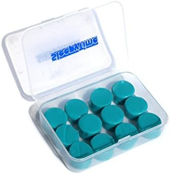 Electric callus removerSilicone Putty Moulded Ear Plugs by Sleepytime,Blue Soft Sticky Plugs Which Mould Into Your Ear for Effective Noise Reduction in Plastic Case (12, Blue)