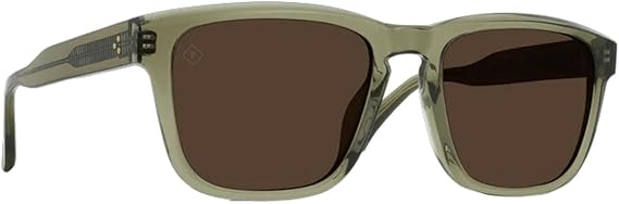 RAEN Lumis Men's Rectangle Sunglasses & Cleaning Wipe Bundle
