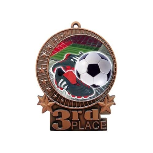 Express Medals Various Styles Large 3 inch 1 to 50 Packs Gold Silver Bronze Color Soccer Medals Trophy Award Medal Trophies Gift Prize Tournament Champion Team 1st Place XMD-FCL41