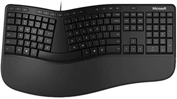 Microsoft LXM-00004 Wired Ergonomic Keyboard, Black