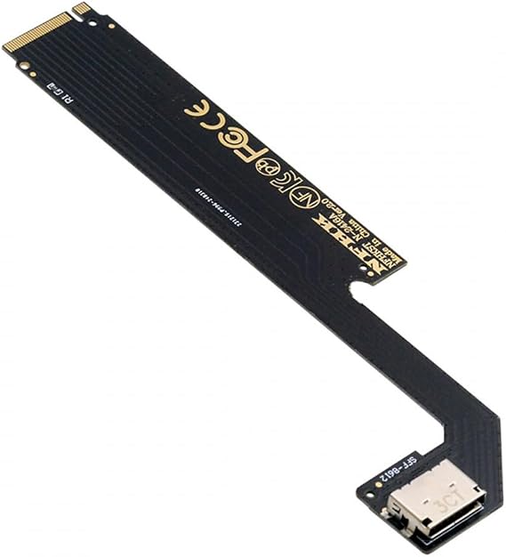CY Card PCI-E 4.0 M.2 M-Key to Oculink SFF-8612 SFF-8611 Host Adapter for 2024 ThinkBook 16+ AMD8845 External Graphics Card & SSD