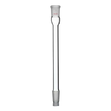 Air Condensation Tube with 14/20 Standard Joint 120mm Jacket Length Borosilicate Glass Air Reflux Condenser for Distillation Apparatus