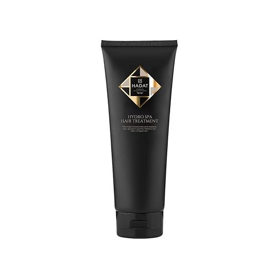 HADAT Cosmetics Hydro Spa Hair Treatment 8.45 Fl. Oz. (250 ml) Professional moisturising hair mask for dry and damaged hair Salon treatment for coloured hair. Maintains colour intensity, Brown