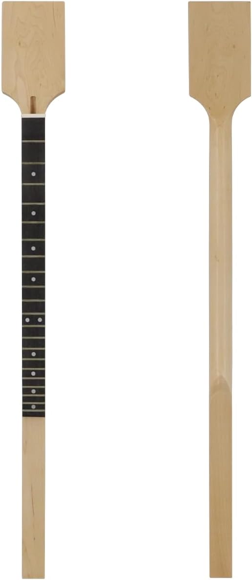 Guitar Neck for 3 or 4 String Cigar Box Guitar 21 Fret 25.5" Scale Maple Neck Rosewood Fretboard Replacement 91 cm/35.8inch