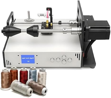 Programmable Coil Winding Machine with Digital Memory & LCD Screen 120-900R/min for Fishing Line, Silk Thread & Precision Coils