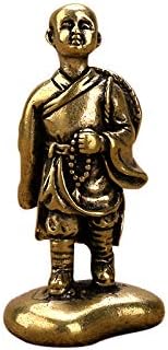Small Copper Crafts Pure Copper Pocket Small Monk Zen Sculpture Fragments Creative Bronze Statue Novelty Gift