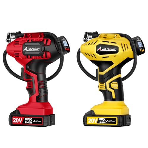 AVID POWER 30LPM Tire Inflator Bundle with 28LPM Yellow Tire Inflator