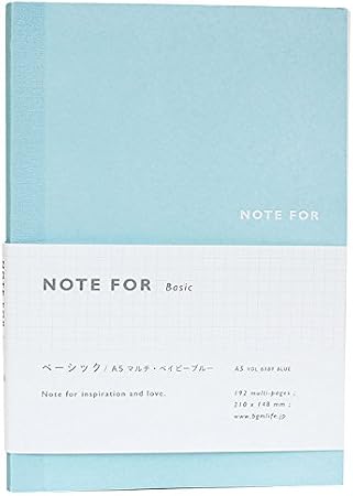 BGM Basic Color A5 Multi Baby Blue Notebook
