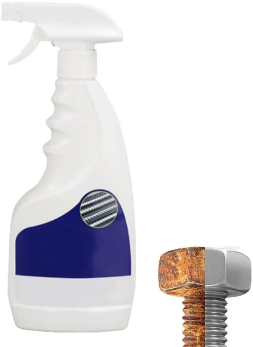 Heavy-Duty Metal Rust Remover, Anti-Rust Converter Spray,Metal Paint Cleaner,Powerful Rust Remover, Effectively Removes Rust from Metal Surfaces,Rust Converter for Metal,Car,Steel (500ml)