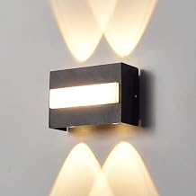 7W Modern COB LED Outdoor Wall Lamp Up Down Lighting Waterproof Dust-Proof Porch Lamp Acrylic Yard Light Fixture