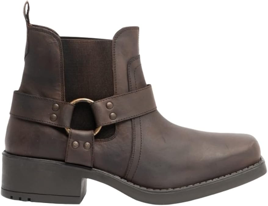 Woodland Mens Low Harley Gusset Harness Leather Boots (7 UK) (Brown)