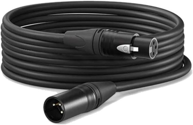 Midex MCB-15X Kaliteli Stereo Mikrofon Kablosu XLR + XLR 15 Metre Siyah Renk