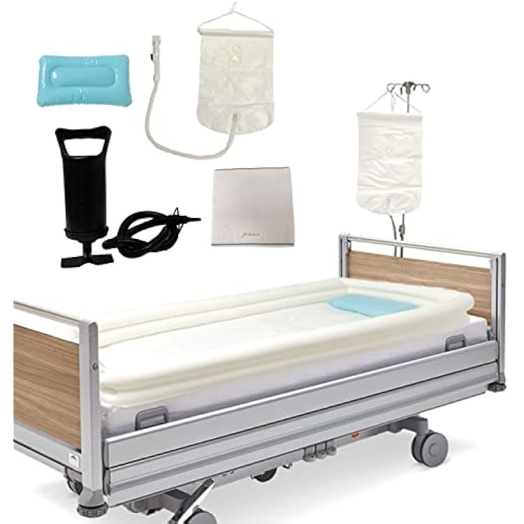 Inflatable Shower Bathtub Kit, Adult Bathtub Shower System, Bath in Bed Assist Aid for Disabled, Elderly, Bedridden or Injured Patient