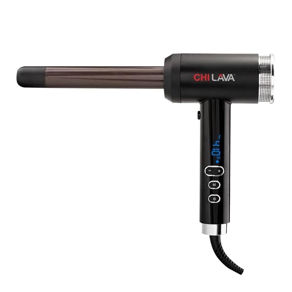 CHI Lava Curl Shot, Hair Curling Wand for Voluminous, Shiny & Long-Lasting Curls, Lower Temperature, Ergonomic, Comfortable Design for Easy Use