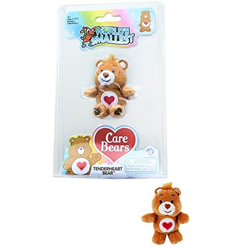 Worlds Smallest Care Bear Tenderheart Bear Plush 3