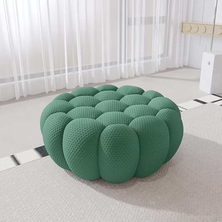 Bubble Sofa, 41.34 Oversized Bubble Chair, Memory Foam Round Lazy Floor Sofa, 3D Honeycomb Curved Couch Bubble Couches for Living Room Green