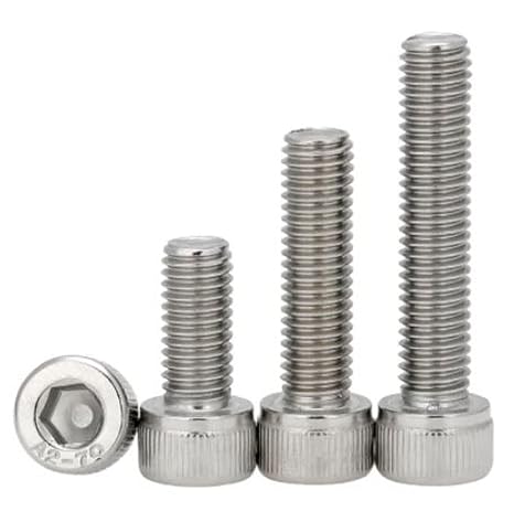 MonsterBolts - M5 x 8mm Socket Head Screws, DIN 912, A2 Stainless Steel, 10 Pack