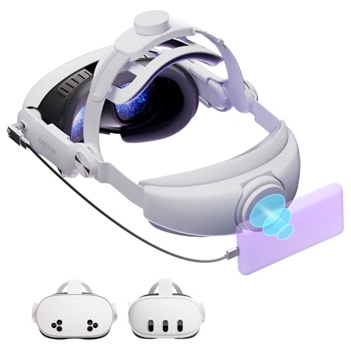 DESTEK QH3 Pro M Comfort Head Strap, Magnetic Design for Charging with Your Own Battery Compatible with Meta Quest 3 3S, Cost-Effective & Eco-Friendly
