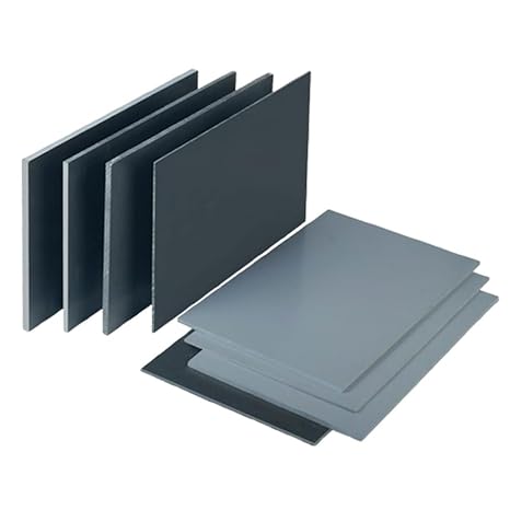 COYOUCO Gray PVC Sheet Plastic Board, Rigid Vinyl Panel, Lightweight Durable Material for DIY, Crafting, Thick 3-30Mm, Size 200X300mm,200mm*300mm*3mm (1 Piece)