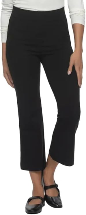 Felina Women's Tummy Control Pull-On Kick Crop Pant