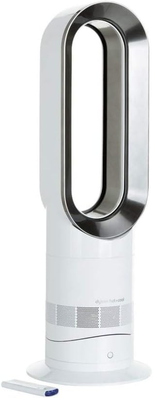 Dyson AM09 Hot and Cool Fan, White/Silver