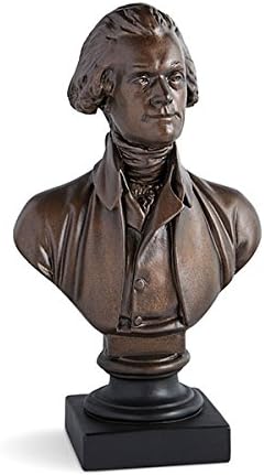 Monticello Thomas Jefferson Bust by Houdon - 12" Bronze
