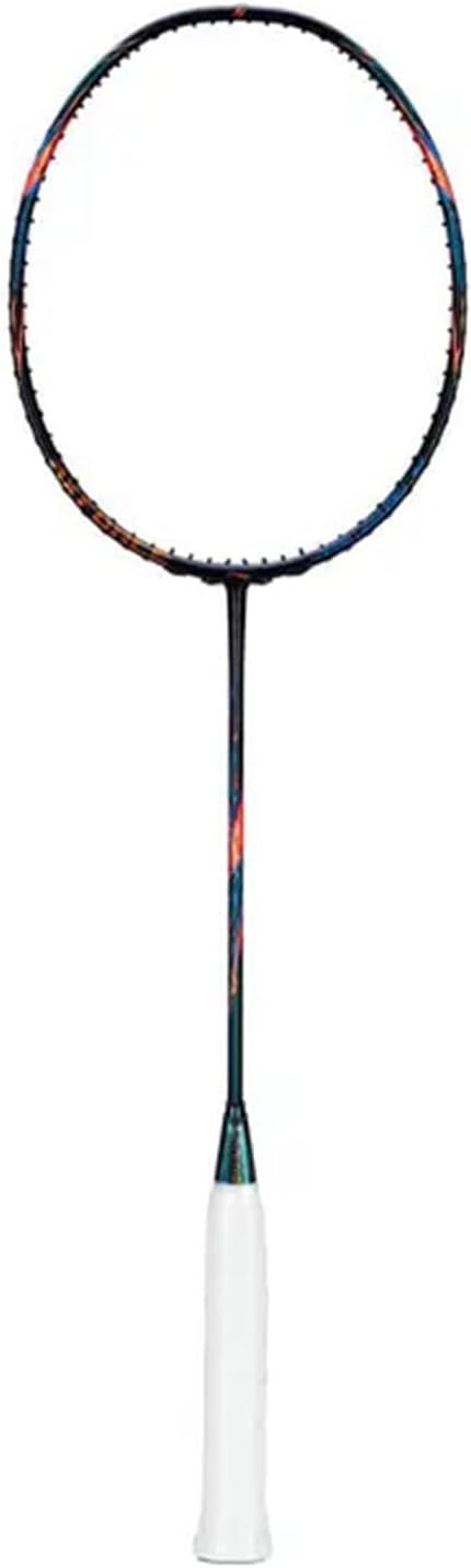 Li-Ning AXForce 90 Badminton Racket | Unstrung Professional Racquet for Power & Precision | Black/Gold/Orange | Ultra-Strong Carbon Fiber Frame