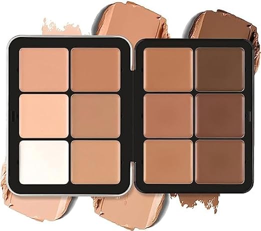 Carla Secret Concealer Palette Makeup, Cream Blush Palette, Long-Wearing Full Coverage Makeup for Flawless Skin (#2)