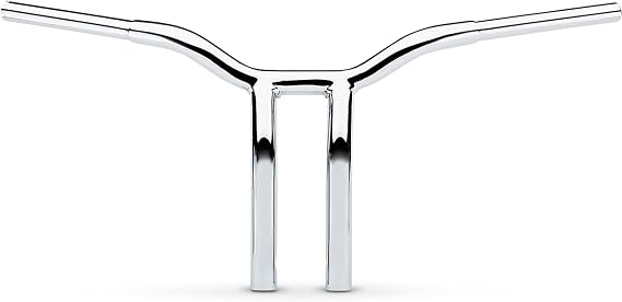 LA Choppers LA-7338-12 1-1/4in. Pullback Risers for Welded Kage Fighter T-Bars - Chrome