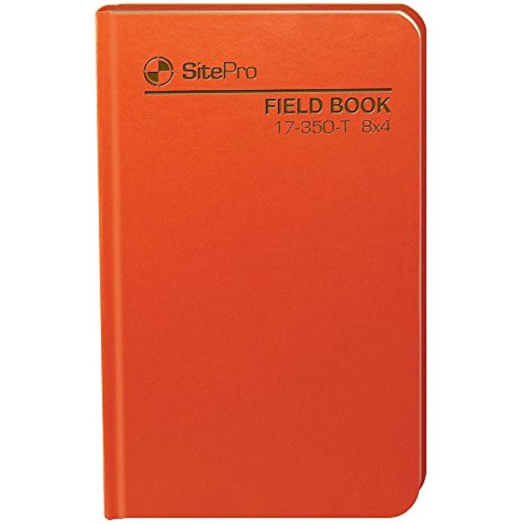 SitePro 17-350-T Field Book, 64-8x4, Orange
