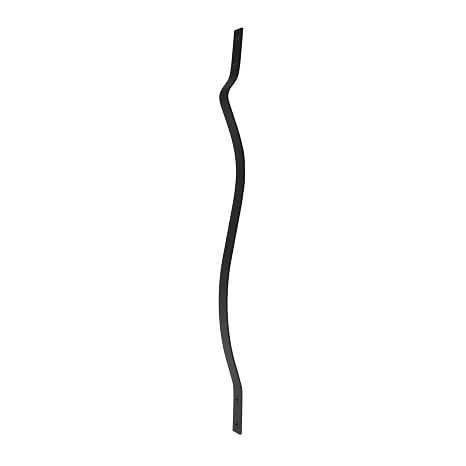 Deckorators 32-1/4 in. Textured Black Aluminum Baroque Baluster (5-Pack)