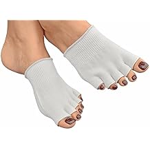 Toe Gel-Lined Compression Socks Toes Separating Therapeutic Moisturizes Dry Foot Feet Hard Cracked Skin Toe Spacer Straightener Stretcher Separators.