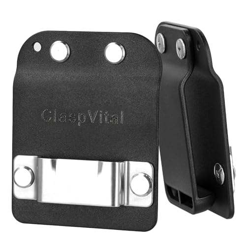 TapeGrip | Universal Brand Tape Measure Clip - Compatiple with MilwaukeeStanley Tape Measure Holder for Belt | Compatiple with Craftsman, Makita, Ryobi | 2 Heavy-Duty Belt Hook