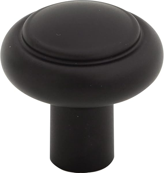 Top Knobs Clarence Knob 1 1/4 Inch Flat Black