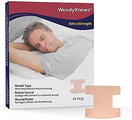 Mouth Band Anti-Snoring Mouth Strips for Deep Sleep Developing the Habit of Nasal Breathing Retaining Natural Face Shape (Extra Strength Newly Introduced Pack of 24)