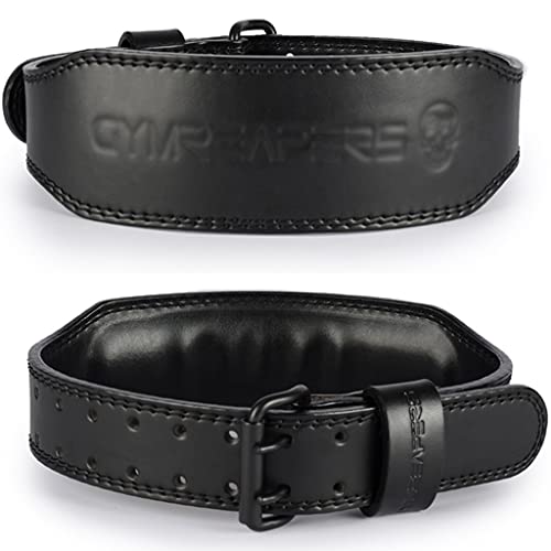 Leather Weight Lifting Belt, for Men Women Lumbar Back Support, Gym Powerlifting Weightlifting Training, Exercise and Fitness Belt Color : Grey, Size : 85-100CM