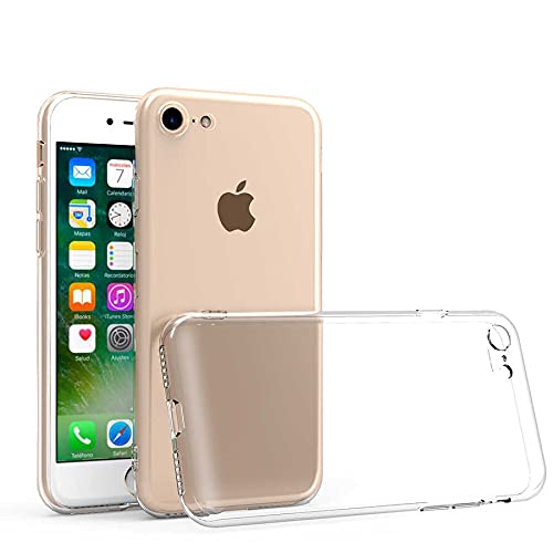 iPhone 78SE 2020SE 2022 Compatible Camera Protected Anti-Shock Ultra Slim TPU Transparent Silicone Case Transparent, iPhone 78SE 2020SE 2022