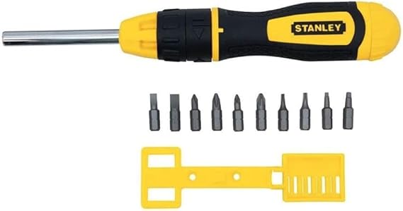 Stanley 0/68/010 Ratchet Screwdriver + 10 End [Energy Class A] [Energy Class A]