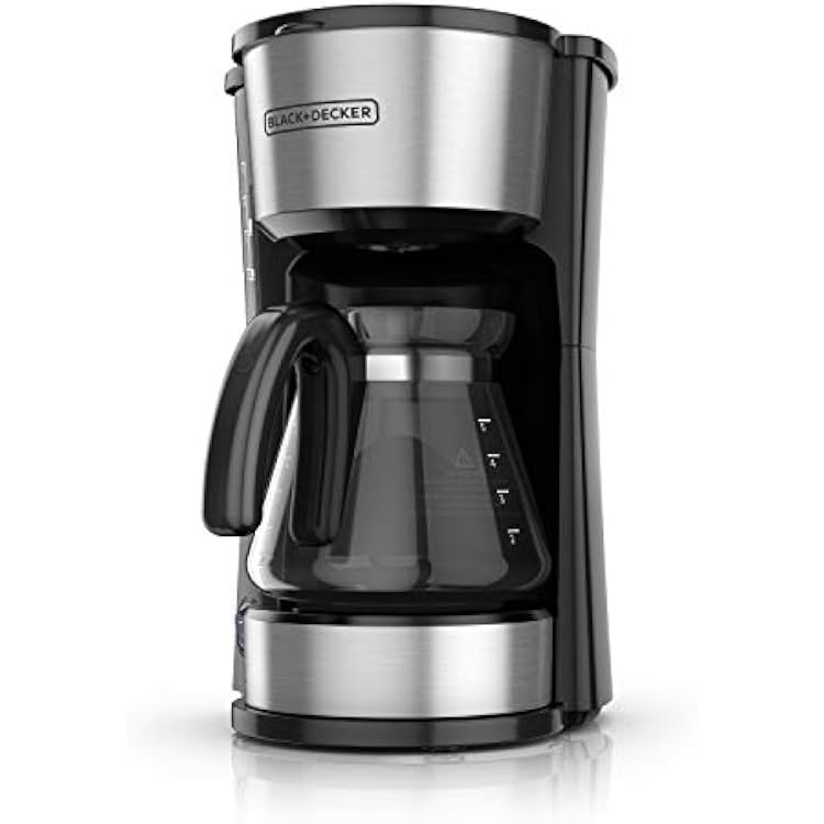 BLACKDECKER CM0755S 4-in-1 5-Cup Coffee Station Coffeemaker, Stainless Steel