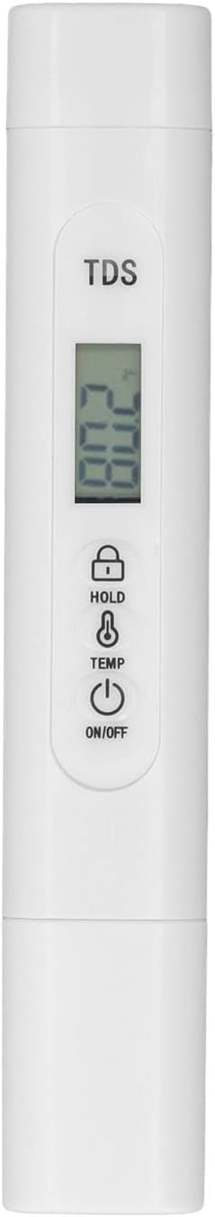 TDS Tester Portable Mini Water Quality Meter 0 to 9990ppm, Accurate Quick Measurement - Fast Response, Data Lock Function, Ideal for Home and Outdoor Use