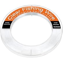 Clear Fishing Line Wire 755 ft, Invisible Monofilament Fishing Line Wire, Nylon String for Hanging Balloons Garland Crafts Picture Decorations, Clear String Threads Cords WUINOID