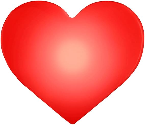 Blinking LED Red Heart Clip