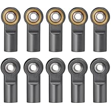 Rc Connecting Rod Models For TRX-4 For Axial For SCX10 For Tamiya 1/10 10Pcs Aluminum Alloy M4 Link Rod Head Ball Ends Clock-wise Thread RC Car Parts(Gray)