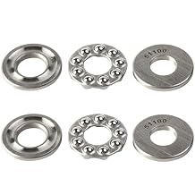 DEEG 2 Pack 51100 Thrust Ball Bearing Single Direction Ball Bearings 10mm x 24mm x 9mm...