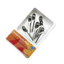 12pcs/Pack Dental Stainless Steel Proximal Anterior Matrix Dental Cervical Matrices Dentist Material Sectional Contoured Matrice Strips 5mm/7mm and 9mm (1 Pack(12pcs) 5mm)
